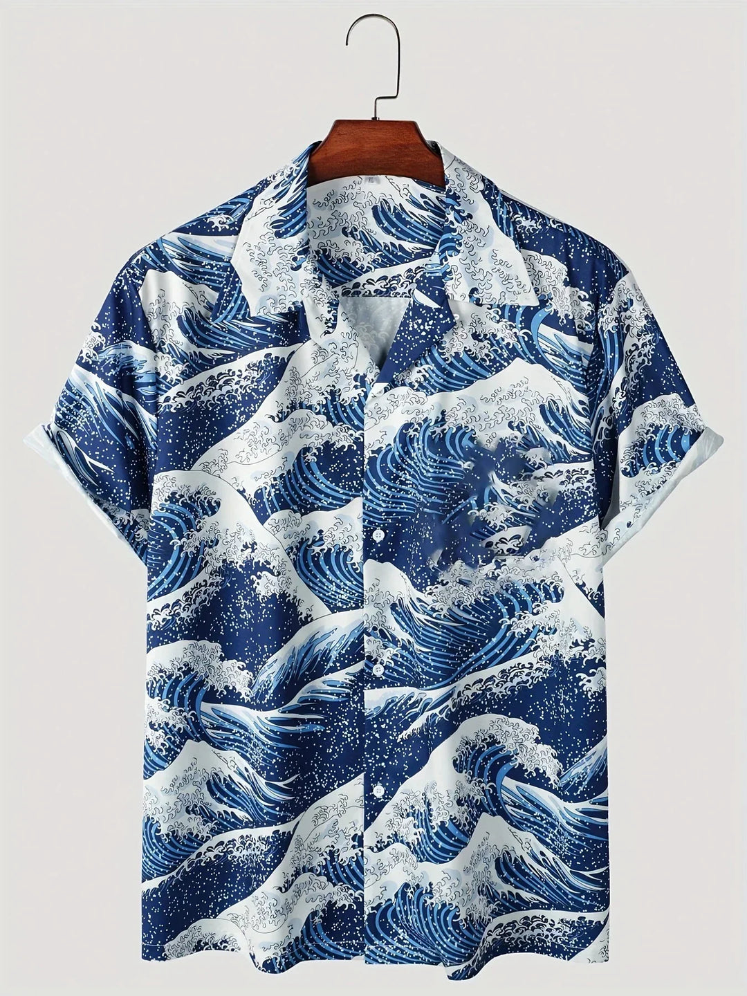 Modisches Herren Kurzarm-Hawaiihemd mit exotischem Blumendruck, vielseitig für Sommer, Strand und legere Anlässe.