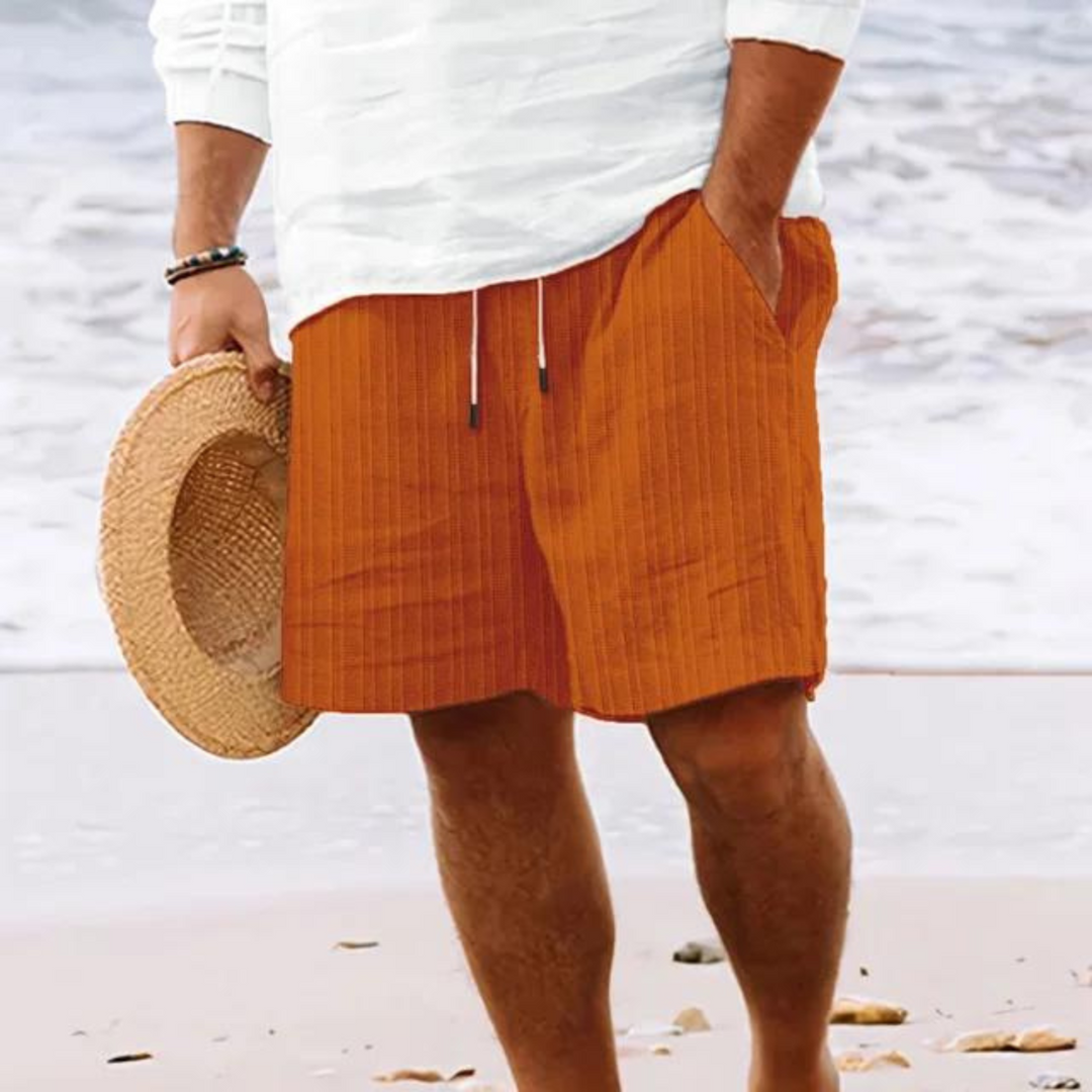 Herren Sommer Shorts mit elastischem Bund, ideal für Freizeit & Alltag. Bequeme kurze Hose für Männer.