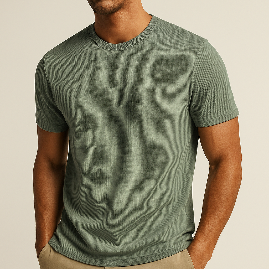 Schlichtes Herren Sommer T-Shirt, Relaxed Fit, atmungsaktiv und lässig.