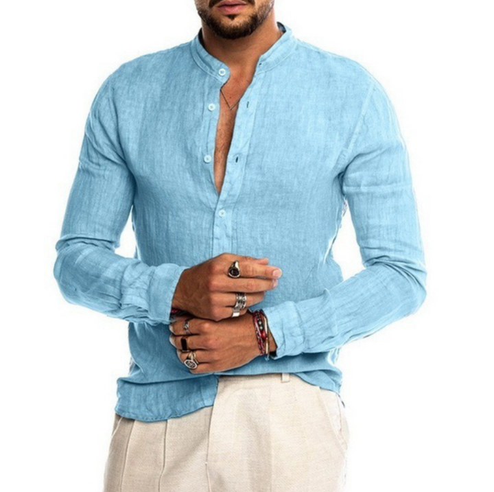 Elegantes Casual Freizeithemd für Herren, perfekt für Alltag, Strand und Sommerurlaub. Modern & bequem.