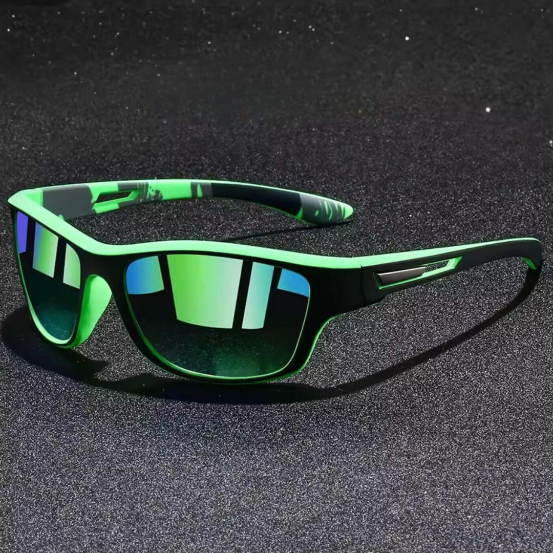 Flexible Herren Outdoor Sonnenbrille mit UV-Schutz, polarisiert für Sport & Freizeit.