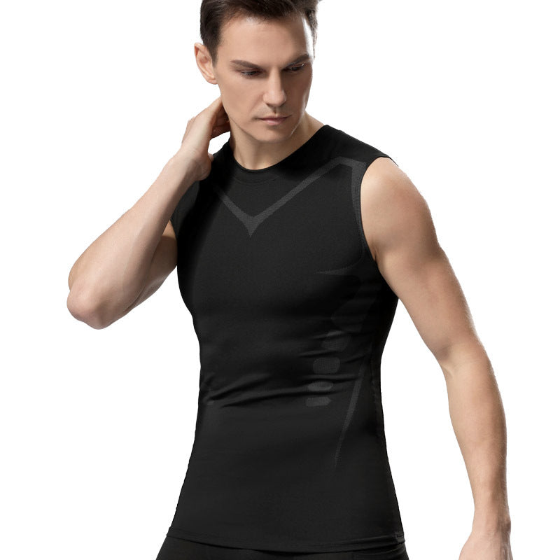 Herren Sport Weste, schnelltrocknend und atmungsaktiv, ideal für Fitness, Laufen & Gym.