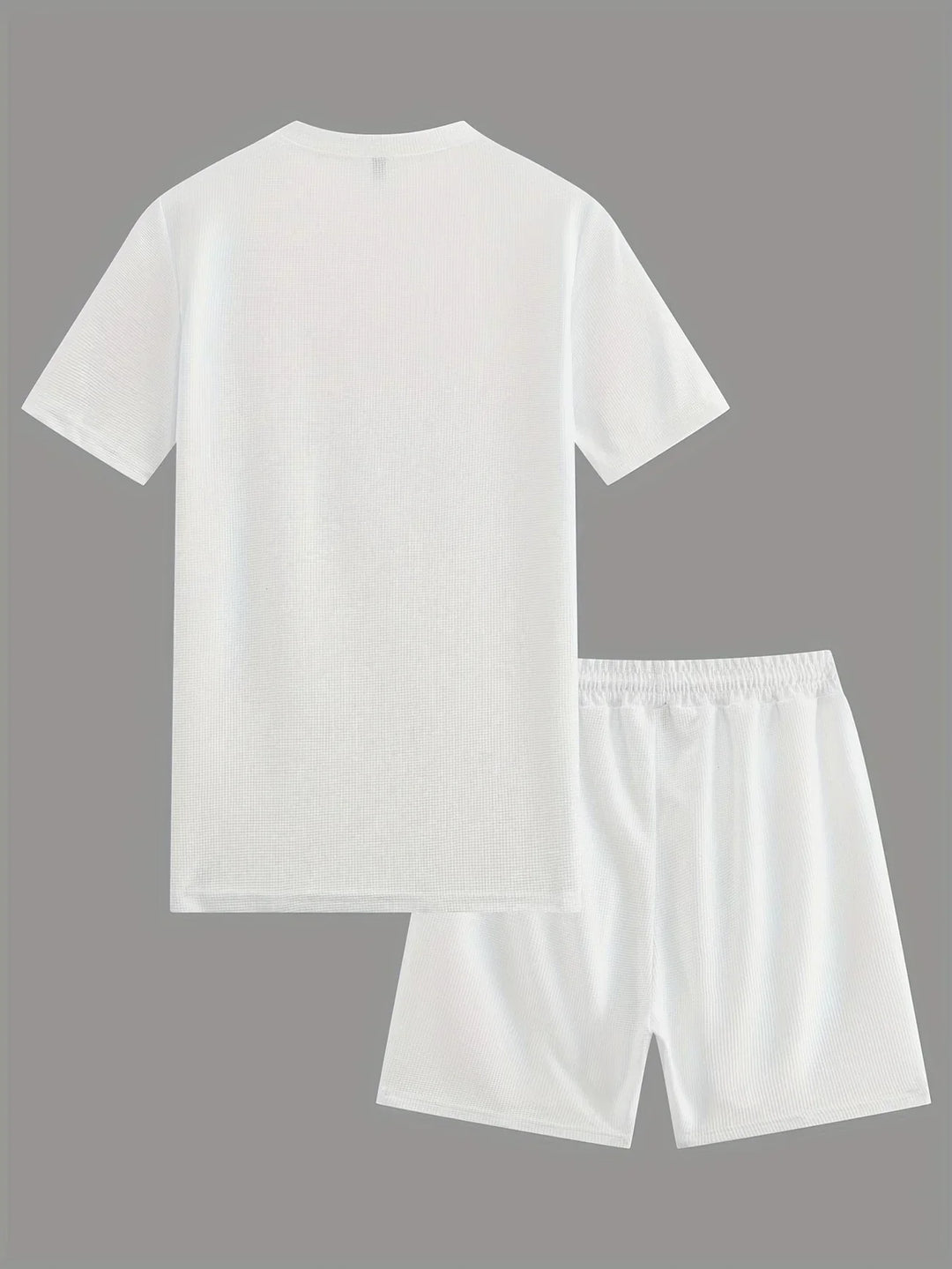 Stylischer Herren Casual-Anzug: Kurzarm-Shirt und Shorts Set für Freizeit.