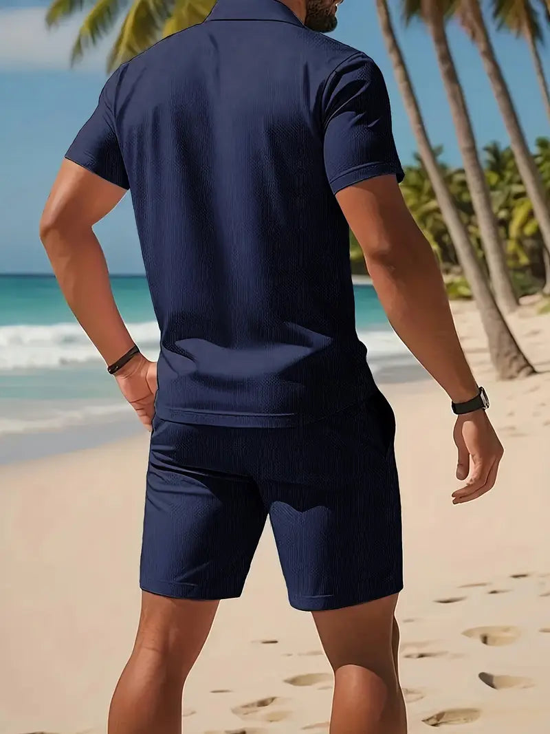 Sportlicher Herren Zweiteiler, flexibel und komfortabel für aktive Männer.