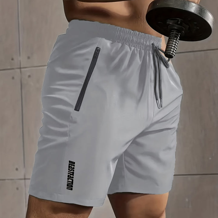 Bequeme Herren Gym-Shorts, perfekt für jedes Workout & Fitnesstraining. Mit sicheren Taschen.