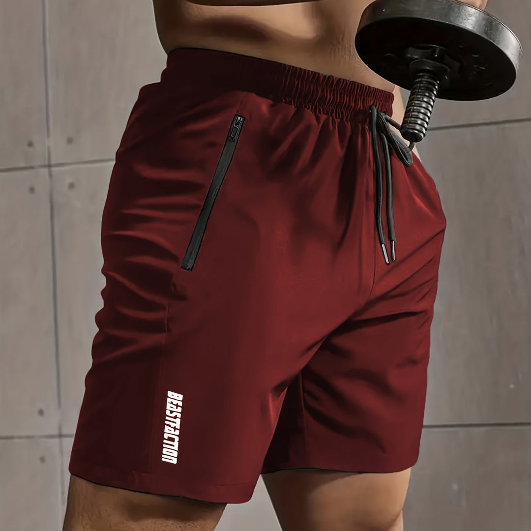 Herren Sportshorts mit Reißverschlusstaschen, strapazierfähig & stylisch für Ihr Training.