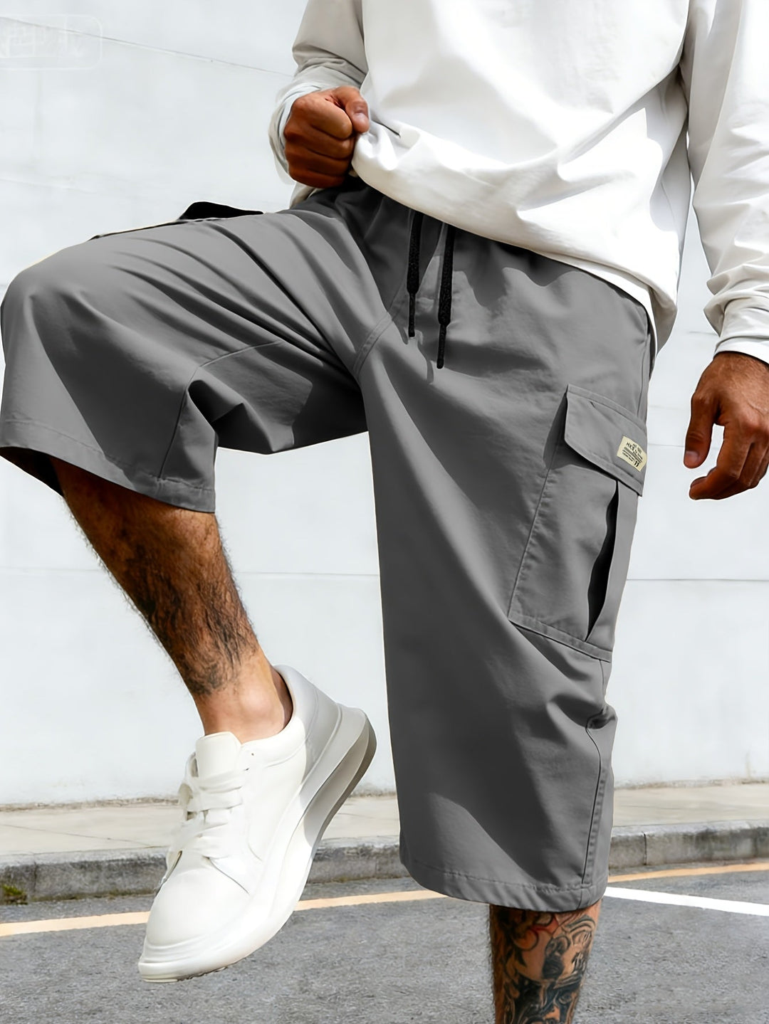 Herren Streetwear Cargo Shorts, lässig & bequem für urbanen Sommer-Style.