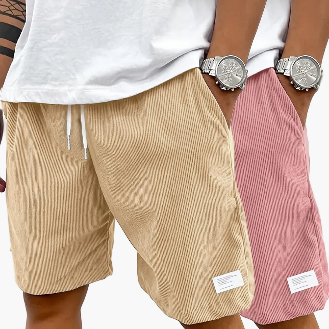 Produktaufnahme: Vielseitige Herren Streetwear Shorts, ideal für lässige Alltags- und Sommerstyles.