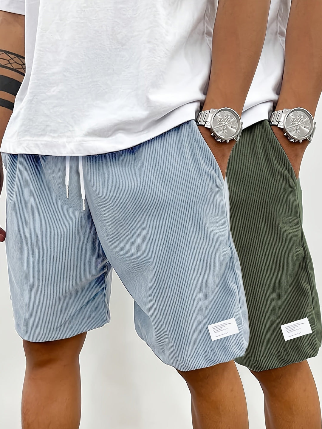 Stylische Herren Urban Mode Shorts, bequem für Frühling und Sommer, ideal für Freizeit.