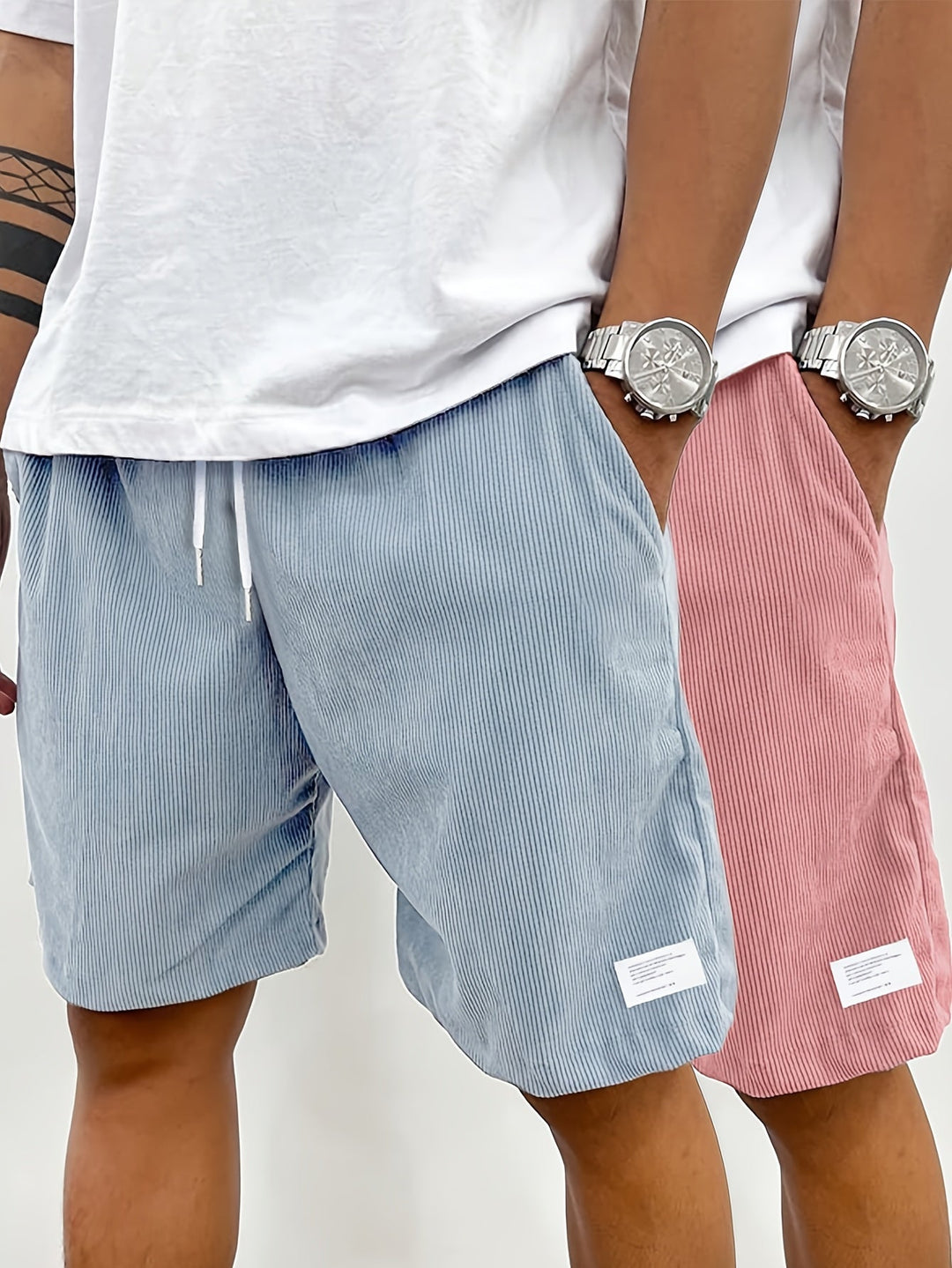 Bequeme Herren kurze Hose im Streetwear-Stil, perfekt für entspannte urbane Freizeitlooks.