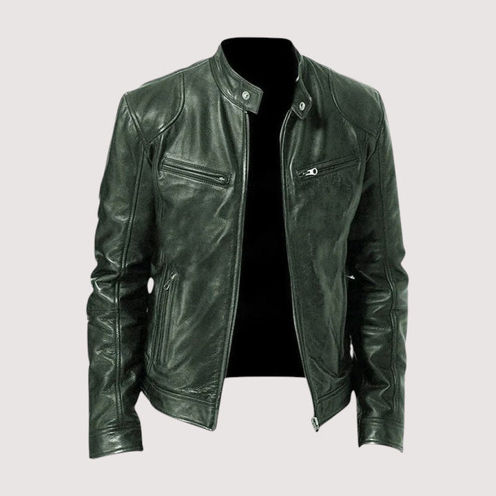 Basic Herren Herbstjacke mit Reißverschluss, bequeme Freizeitjacke für den Übergang. Vielseitig & stilvoll.