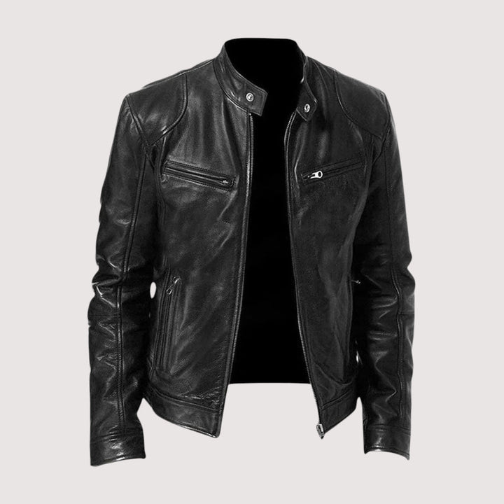 Modische Herren Frühlings-/Herbstjacke aus hochwertigem Stoff, ideal für stilvolle casual Herrenmode.