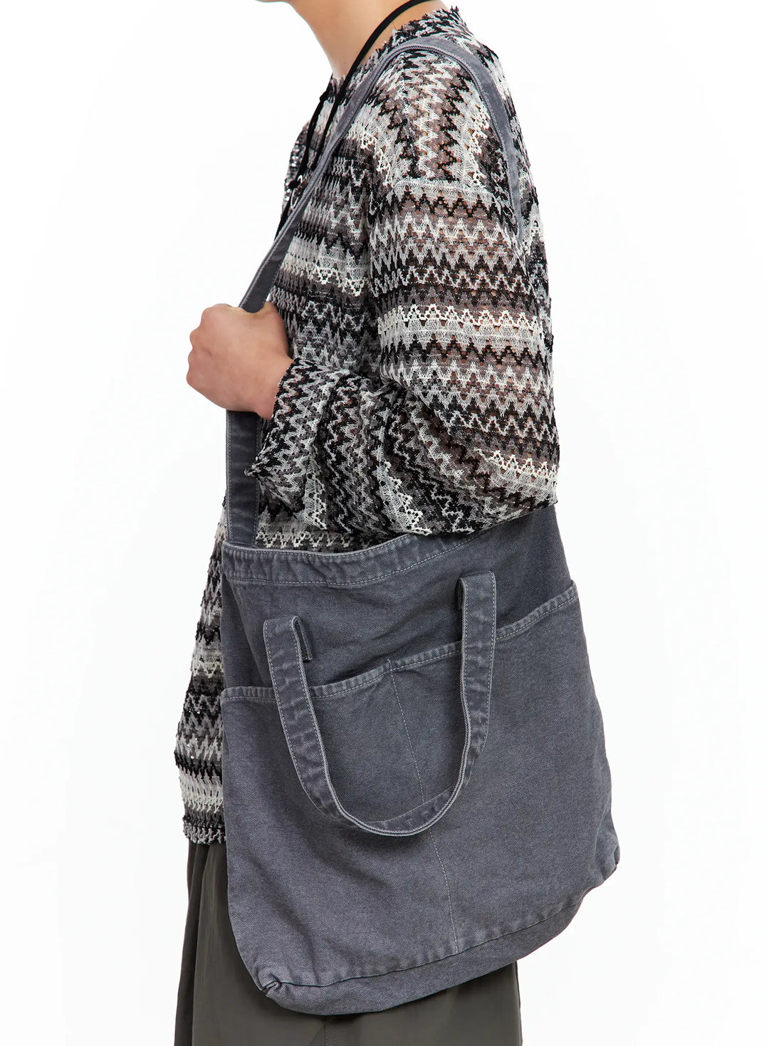 Stilvolle Vintage Herren Baumwolltasche, perfekt als tägliche Begleiterin oder Arbeitstasche.