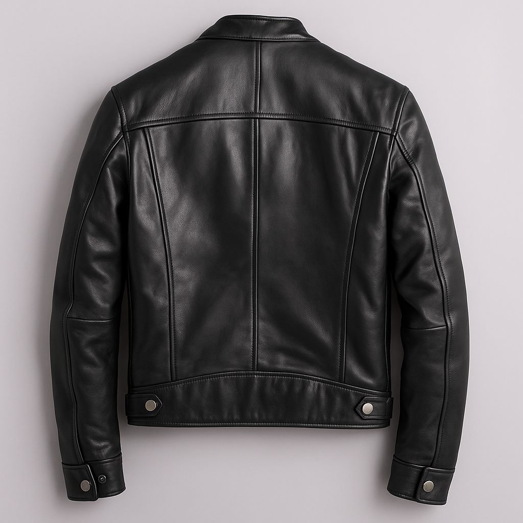 Klassische Herren Vintage Jacke mit Reißverschluss, braun. Bequeme Casual Outdoorjacke.
