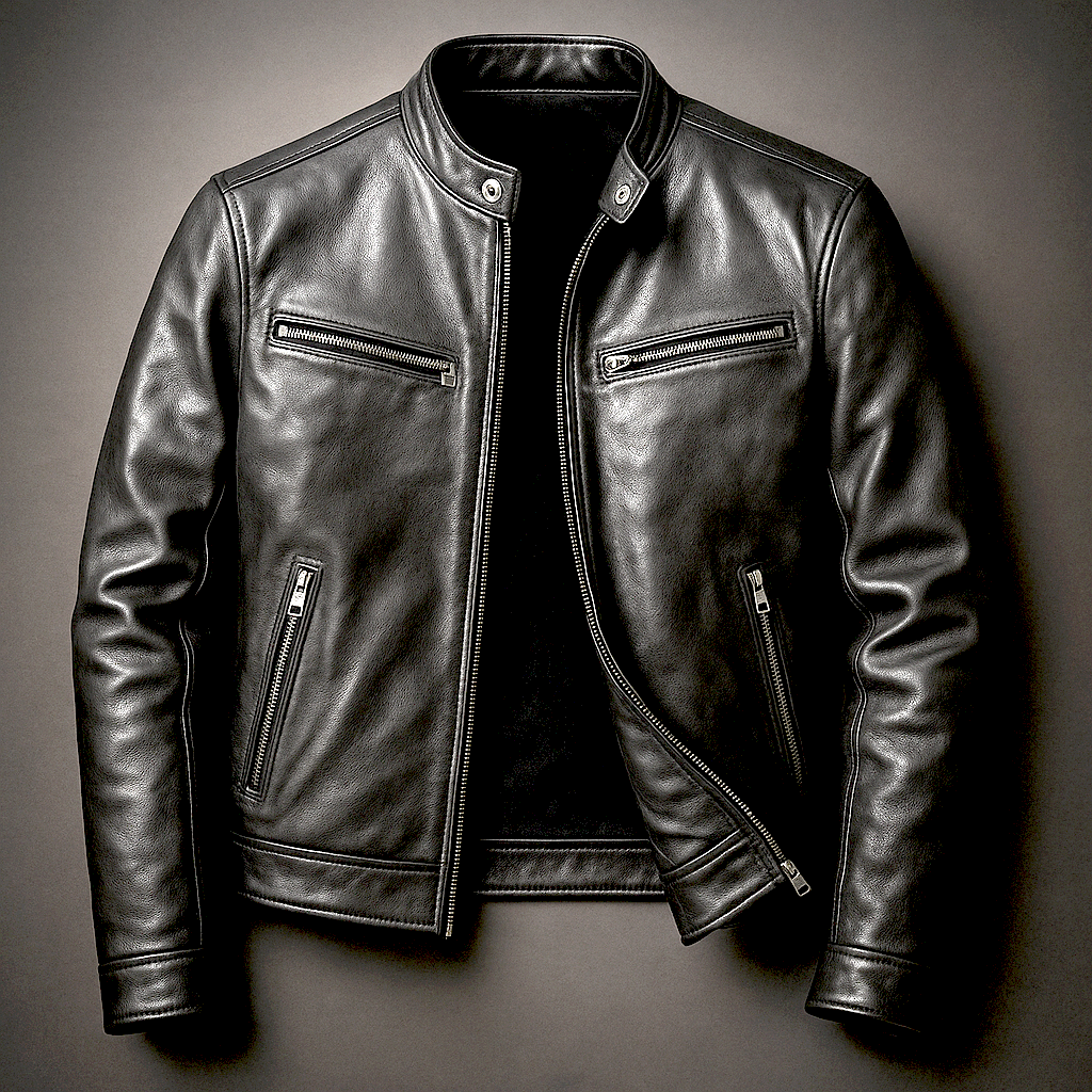 Herren Reißverschlussjacke im Vintage Look, grün. Praktische Freizeit- & Übergangsjacke für Männer.