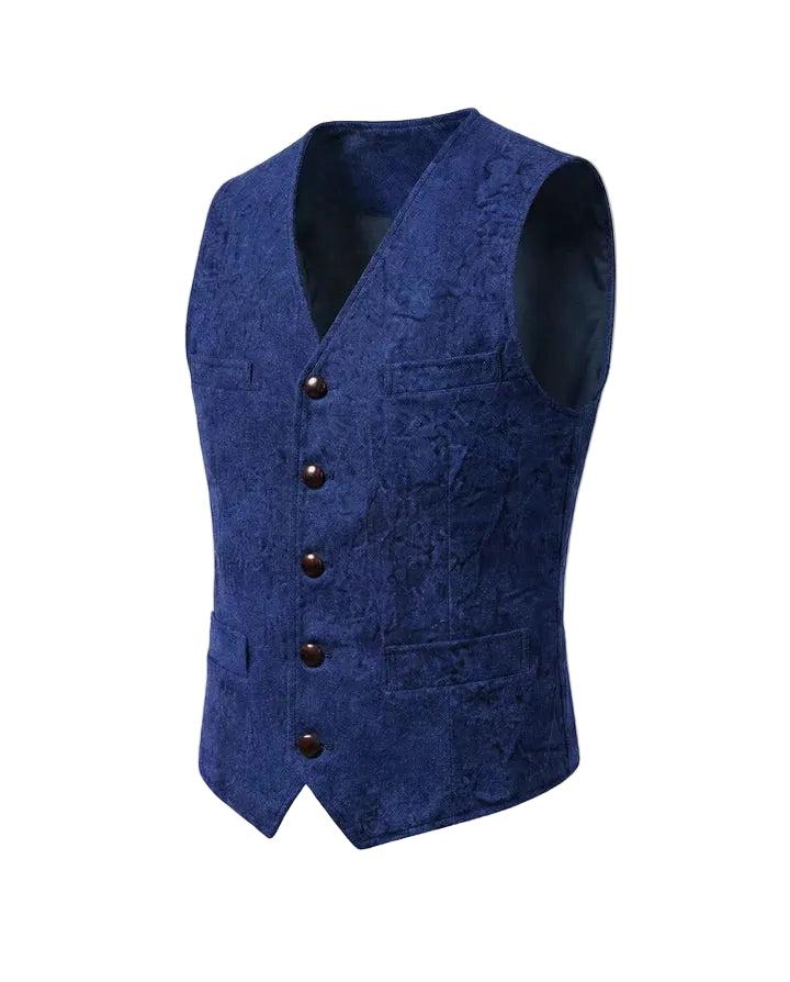 Herrenweste für Business Casual oder Freizeit. Regular Fit, V-Ausschnitt und Knopfleiste für stilvolle Männer.