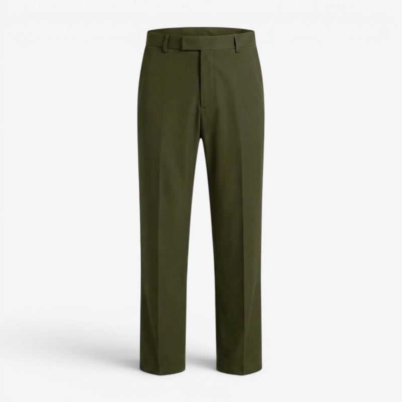 Verstellbarer Bund der Slim Fit Herrenhose, bietet optimalen Komfort für lange Tage im Büro.