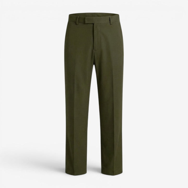 Verstellbarer Bund der Slim Fit Herrenhose, bietet optimalen Komfort für lange Tage im Büro.
