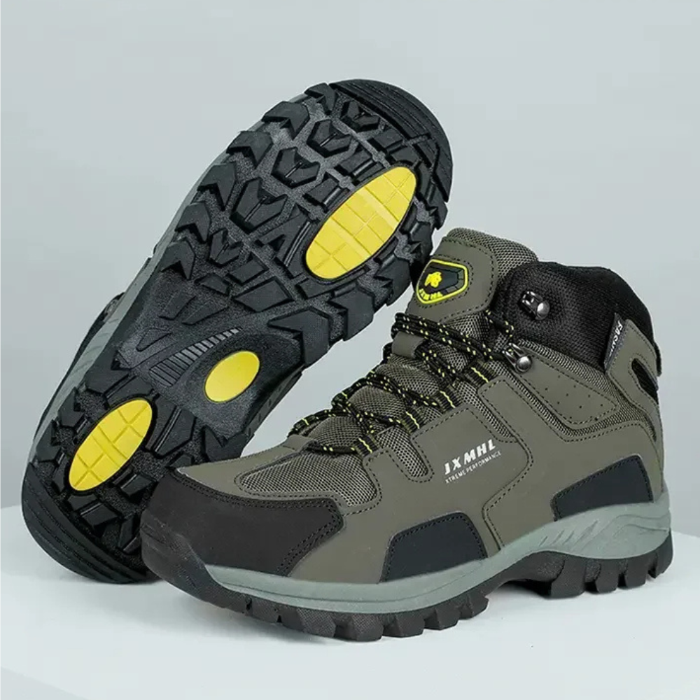 Bequeme Unisex Wanderstiefel. Wasserdichte Outdoor-Schuhe für lange Wanderungen, sportlich und funktional.