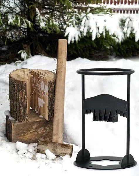 Robuster Holzspalter Keil aus Stahl für effizientes Spalten von Kaminholz & Brennholz.