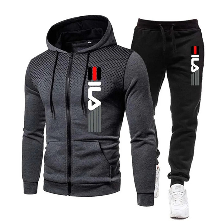 Vielseitiger Unisex Sportanzug Set. Komfortable Sportbekleidung & Alltagsmode. Warmhaltender Freizeitanzug.