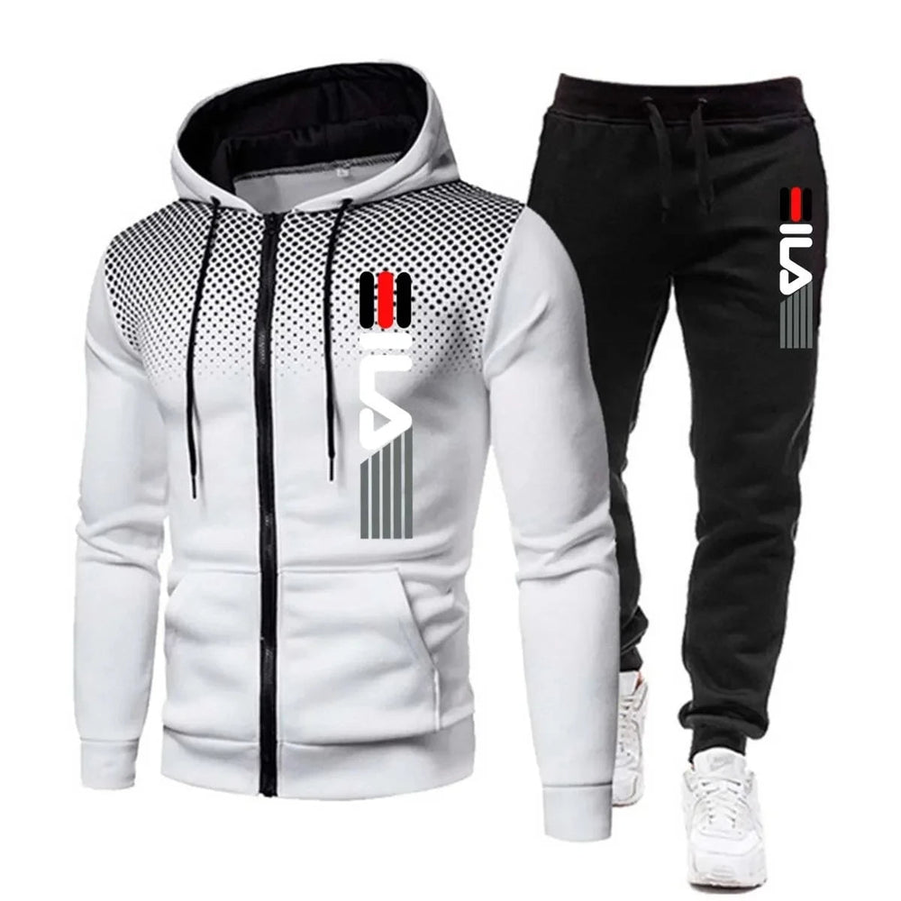Nahaufnahme vom weichen Stoff des warmhaltenden Unisex Trainingsanzug Sets. Ideal für entspannte Tage & Sport.
