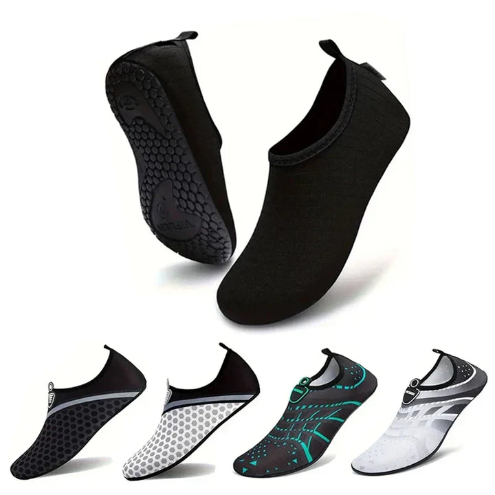 Vielseitige Aqua Schuhe, unisex und schnelltrocknend, für Strand, Pool, Surfen, Segeln und Wandern am Fluss.