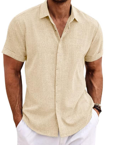 Herren Kurzarmhemd, elegant zur Chino. Vielseitiges Sommerhemd, perfekt für Büro & Freizeit.