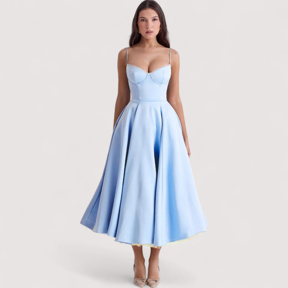 Festliches Sommerkleid für Damen; figurbetontes Design, ideal für Partys & elegante Events.