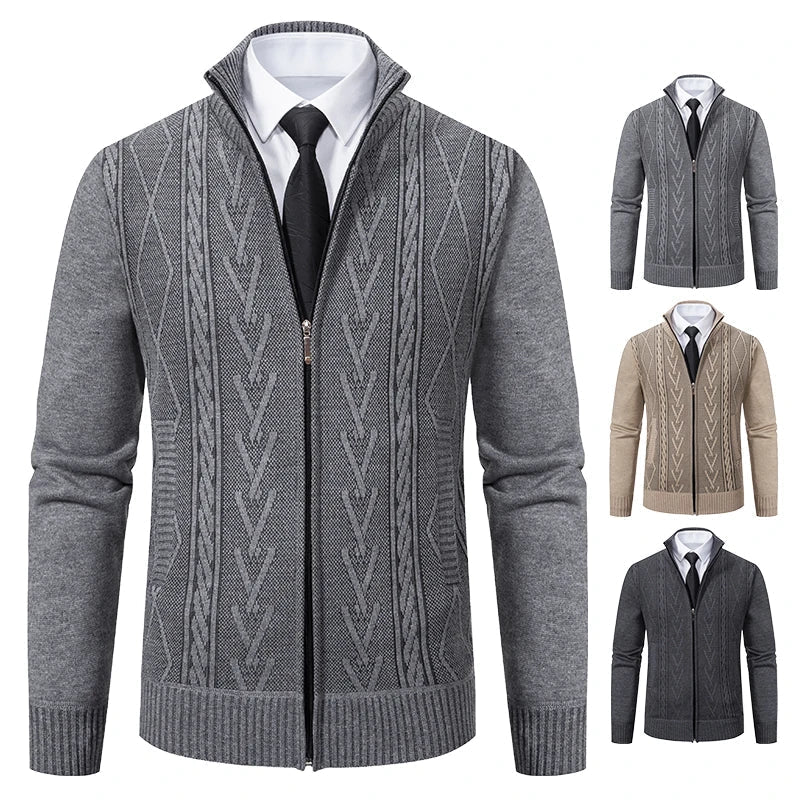 Stilvolle Herren Strickweste in moderner Passform, eine smarte Ergänzung für jede Herbst/Winter-Garderobe.