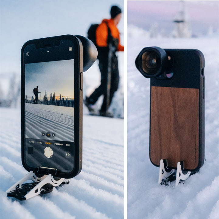 Leichtes Reisestativ für Smartphones, ideal für Outdoor-Fotografie und Vlog-Aufnahmen.