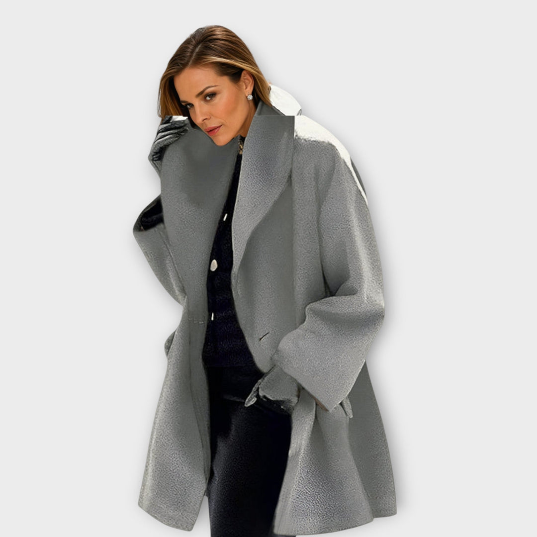 Zeitlose Damen Winter-/Übergangsjacke, elegant & winddicht. Langarm, bequem und schick für Damenmode.