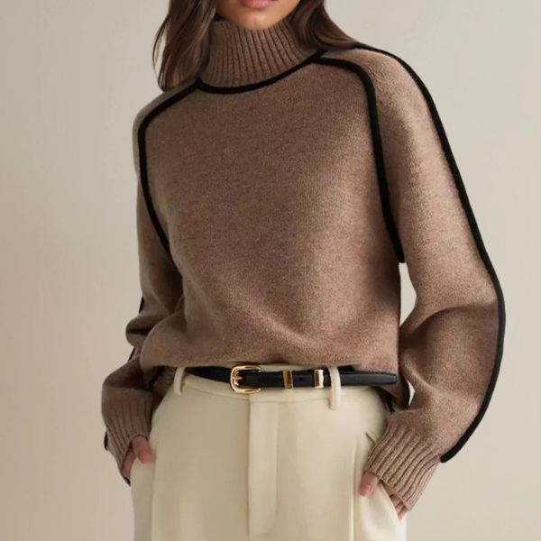 Modischer Astrid Damenpullover: Hochwertiges, weiches Langarm-Oberteil. Perfekt für Herbst & Winter.