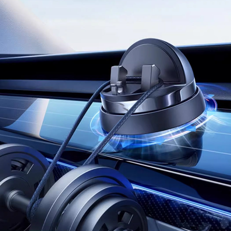 360° drehbare Handyhalterung fürs Auto für sicheres Fahren. Stabilisiert Ihr Smartphone am Armaturenbrett.