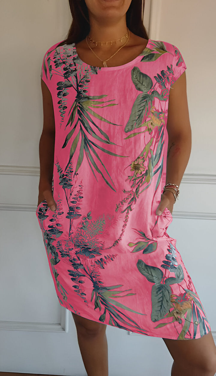 Vielseitiges Damen Klara Midi-Sommerkleid, elegant für Büro, bequem für Freizeit, ideal für Frauenmode.