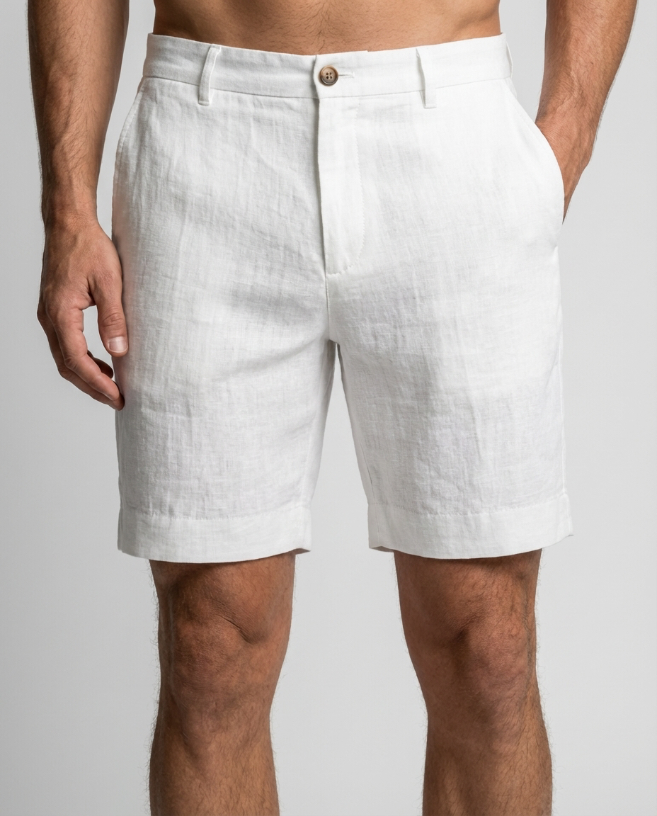 Klassische Herren Chino Shorts, perfekt für zeitlosen Stil & sommerlichen Komfort in der Freizeit.