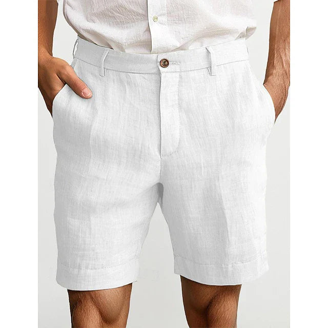Bequeme Herren Chino Shorts aus leichtem Stoff, ideal für entspannte Tage im Alltag & Urlaub.
