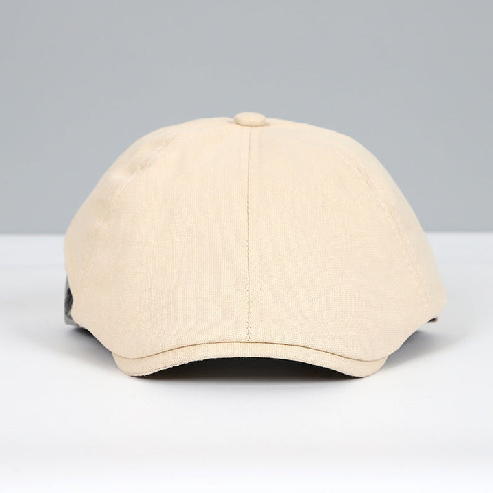 Modische Herren Flatcap aus hochwertigem Stoff, bequeme Kopfbedeckung für Outdoor und Freizeit. Klassischer Vintage Look.