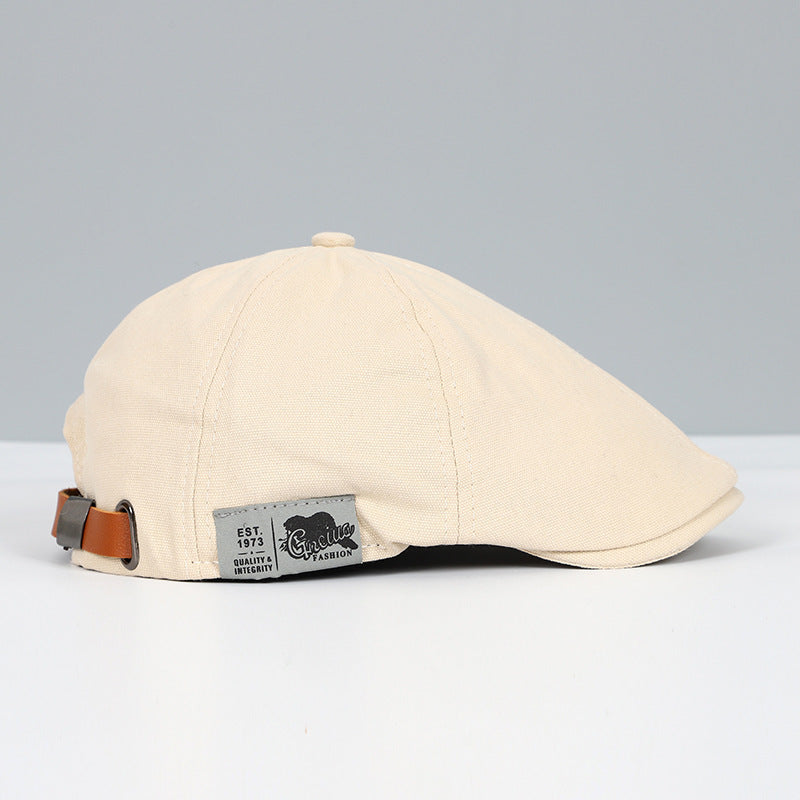 Verstellbare Unisex Schiebermütze. Klassische Flatcap für Herren, modisches & bequemes Freizeit Accessoire im Vintage Stil.