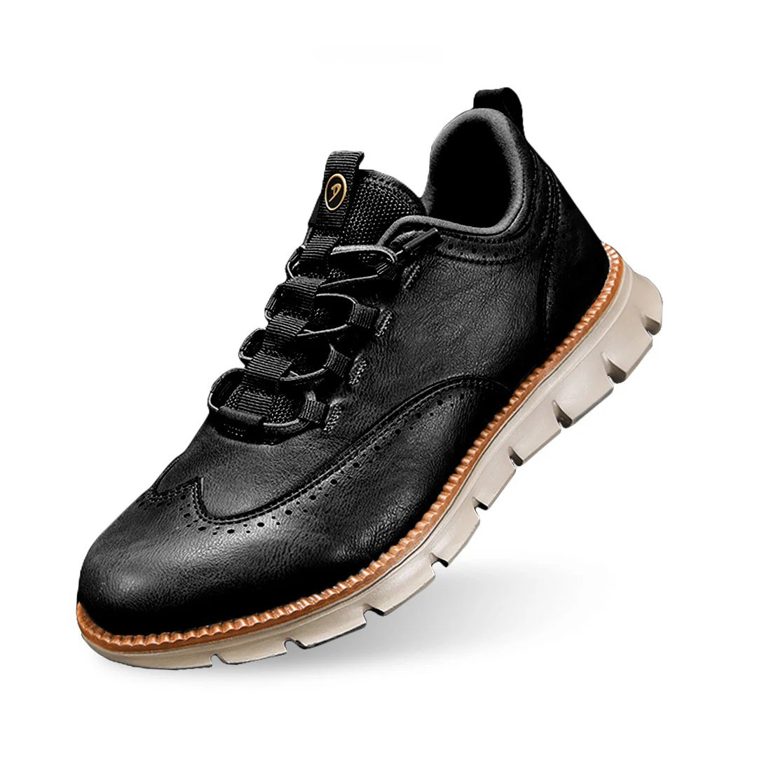 Klassische schwarze Oxford-Schuhe für Herren, elegant & komfortabel, ideal für Büro & formelle Anlässe.