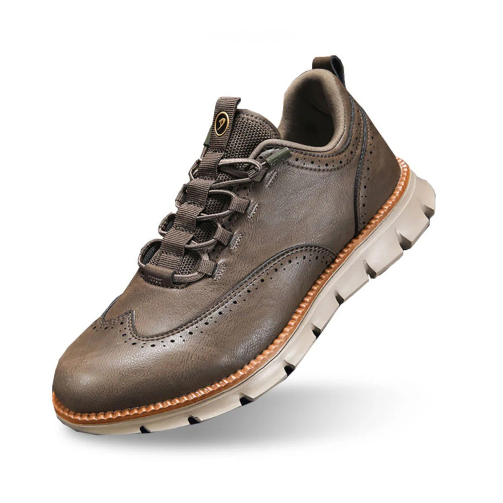 Elegante braune Herren Oxford-Schuhe aus Leder, stilvoll & bequem, perfekt für Business & Freizeit.