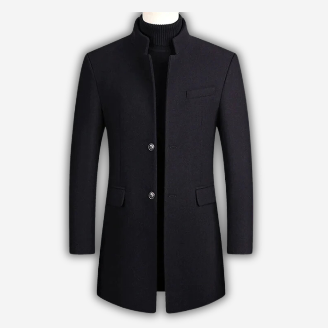 Zeitloser Herren Herbstmantel, elegant und vielseitig. Perfekte Outerwear für Business und Freizeit in der kühlen Jahreszeit.