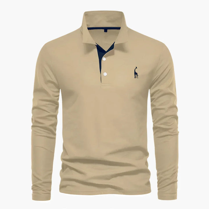 Modernes Herren Langarm Poloshirt für Büro & Freizeit. Stilvolles Oberteil für diverse Anlässe in Herrenmode.
