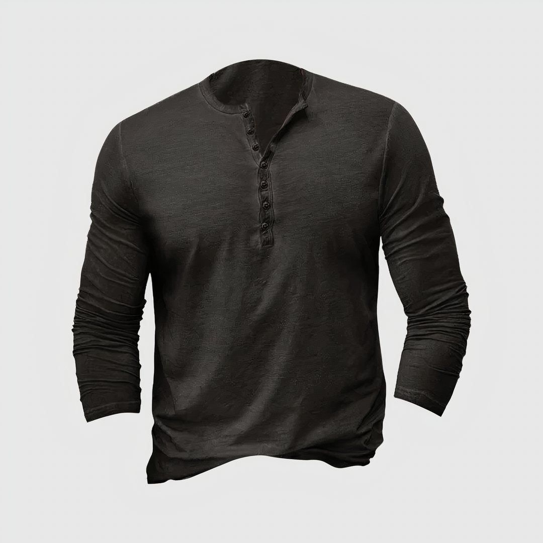 Herren Langarmshirt für Freizeit & Alltag. Klassisches, komfortables Basic-Oberteil für vielseitige Herrenmode.