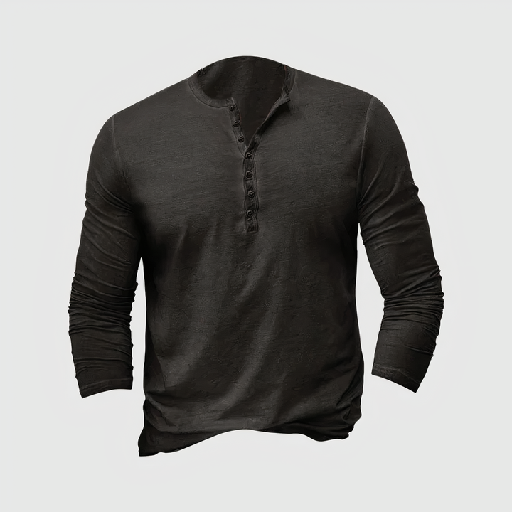 Herren Langarmshirt für Freizeit & Alltag. Klassisches, komfortables Basic-Oberteil für vielseitige Herrenmode.