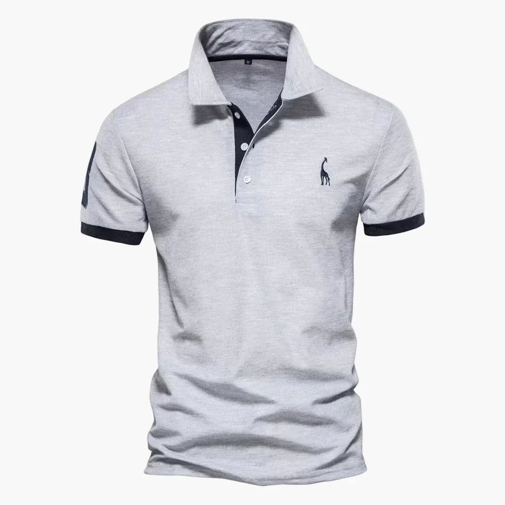 Zeitloses Herren Poloshirt mit klassischem Schnitt, kurzärmlig, bietet Eleganz und Tragekomfort für jeden Tag.