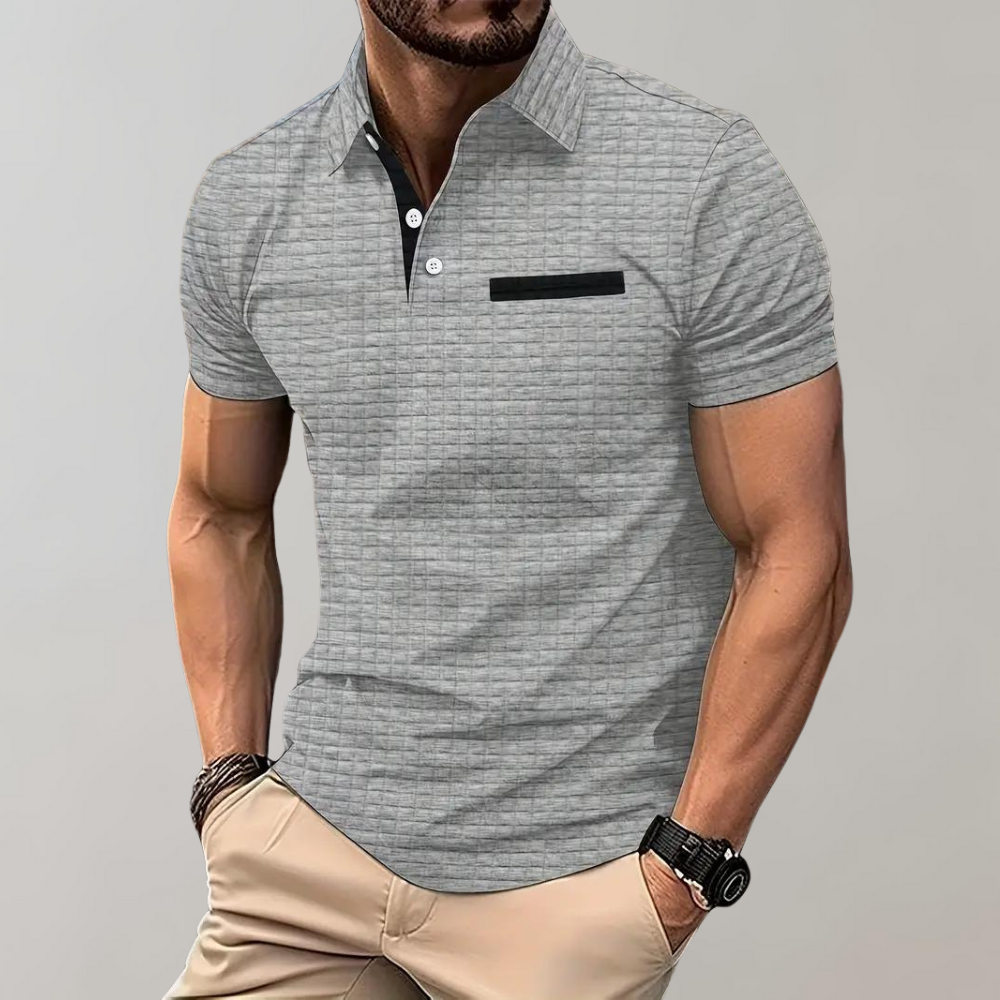 Bequemes Herren Kurzarm-Poloshirt, perfekt für warme Sommertage, Alltag und entspannte Stunden.