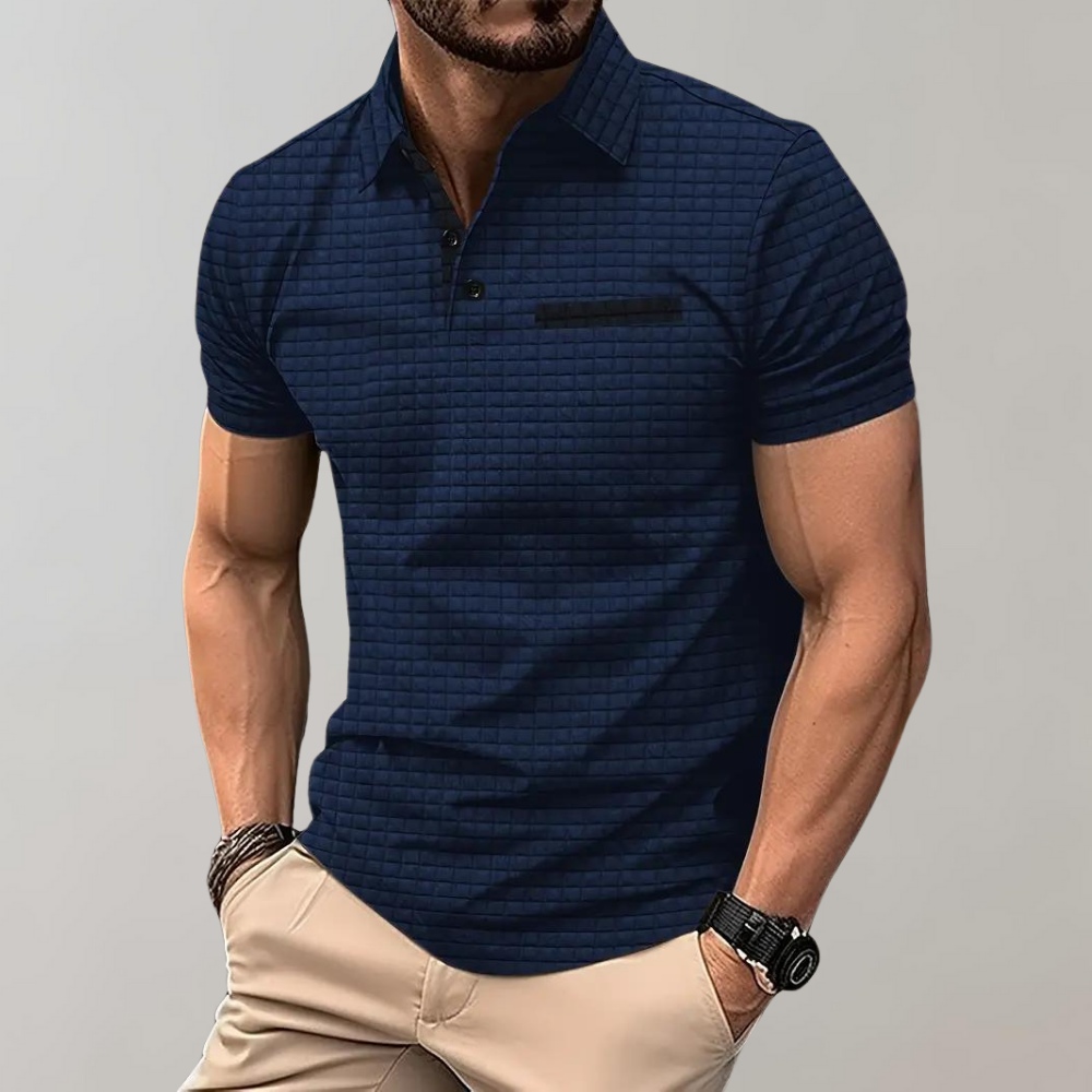 Elegantes Herren Poloshirt, kurzarm, lässig kombinierbar, ideal für sommerliche Anlässe.