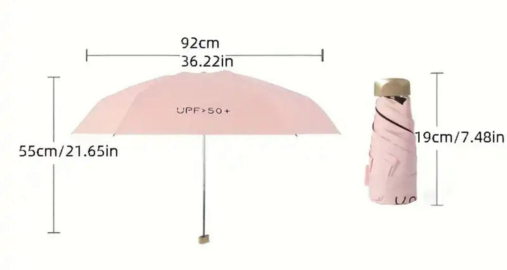 Windfester Reiseschirm mit UV-Beständigkeit. Kleiner, faltbarer Taschenschirm ideal für Damen und Herren.