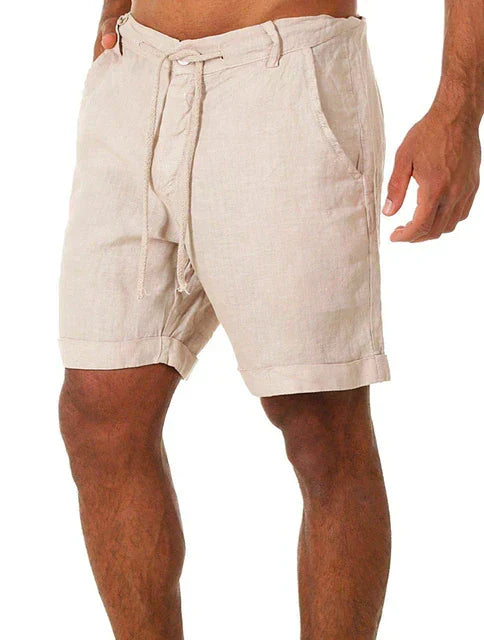Lässige Herren Sommershorts für warme Tage, bequeme kurze Hose aus leichtem Stoff, ideal für Freizeit & Strand.